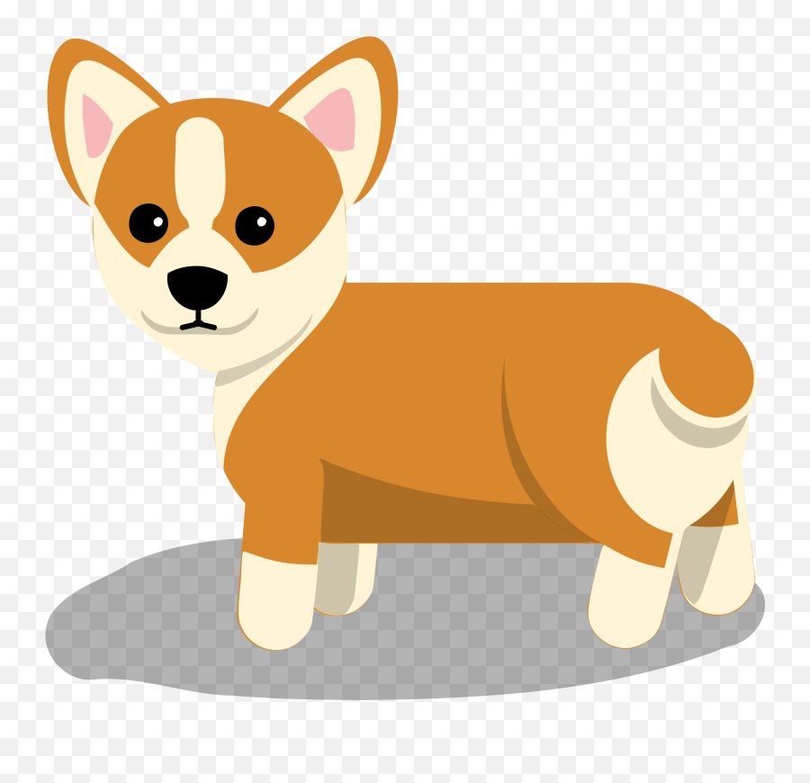 Corgi Dog Clipart - Small Dog Clipart Png Emoji,Corgi Emoji