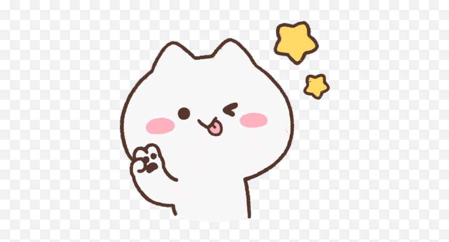 Winking Flirt Sticker - Winking Flirt Wink Discover Mimi And Neko Stickers Emoji,Emoticons Piscadinha