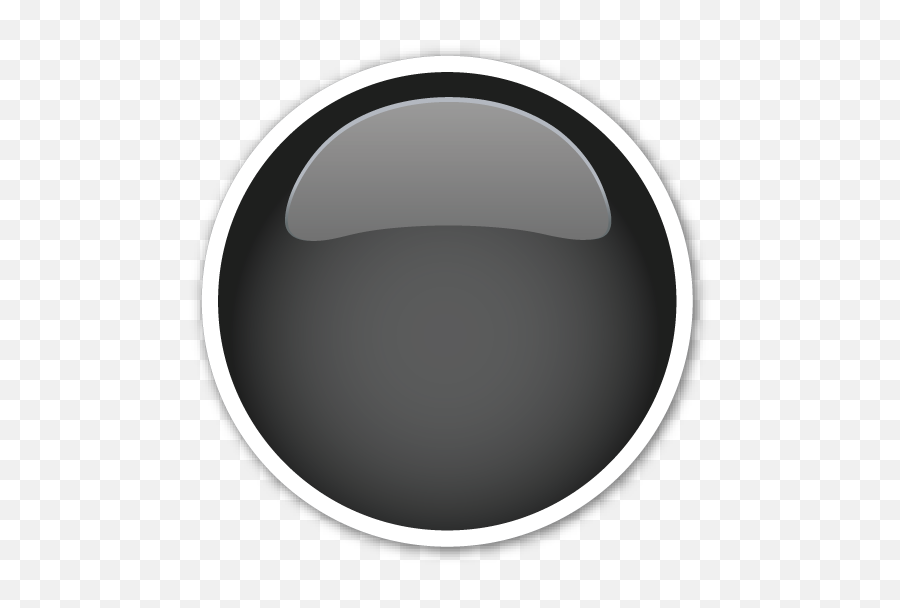 Medium Black Circle Emoji Emoji Stickers Circle - Black Circle Emoji Transparent Background,Green Check Mark Emoji