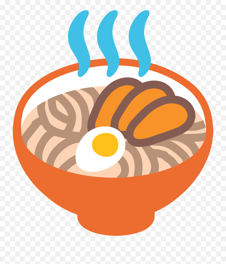Steaming Bowl Emoji Clipart - Ramen Emoji No Background,Sushi Emoji Android