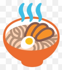 Steaming Bowl Emoji Clipart - Ramen Emoji No Background,Sushi Emoji Android