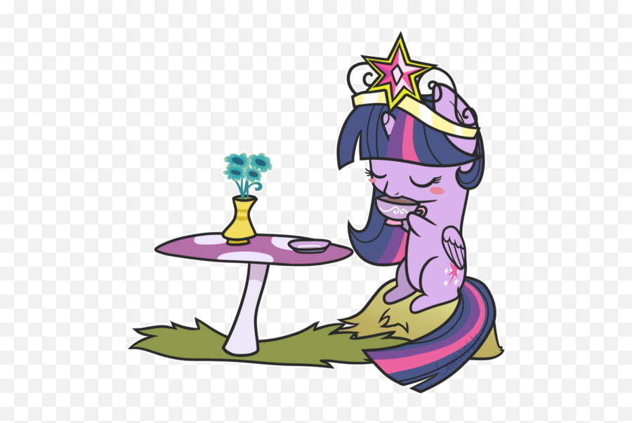 Twilight Sparkle Thread - Pony Discussion Forums Derpibooru Rainbow Dash Drinking Tea Emoji,Crown Emoji Girl