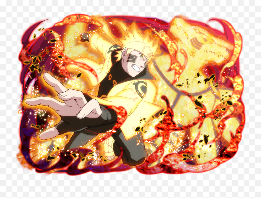 Naruto Uzumaki Vs Lord Boros - Kurama Naruto Sage Of Six Paths Mode Emoji,Minato Namikaze Negative Emotions Sensing