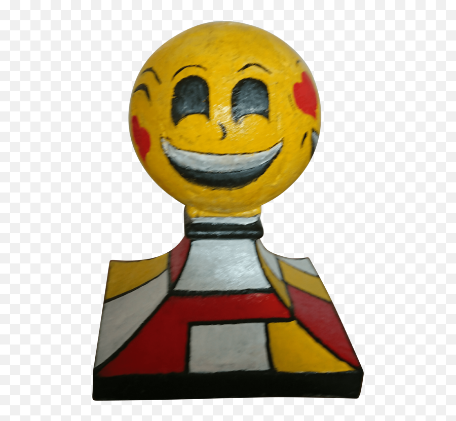 Emojimondrian By Alessandro Coralli 2019 Sculpture Cement - Singulart Happy Emoji,Drawn Emoticons