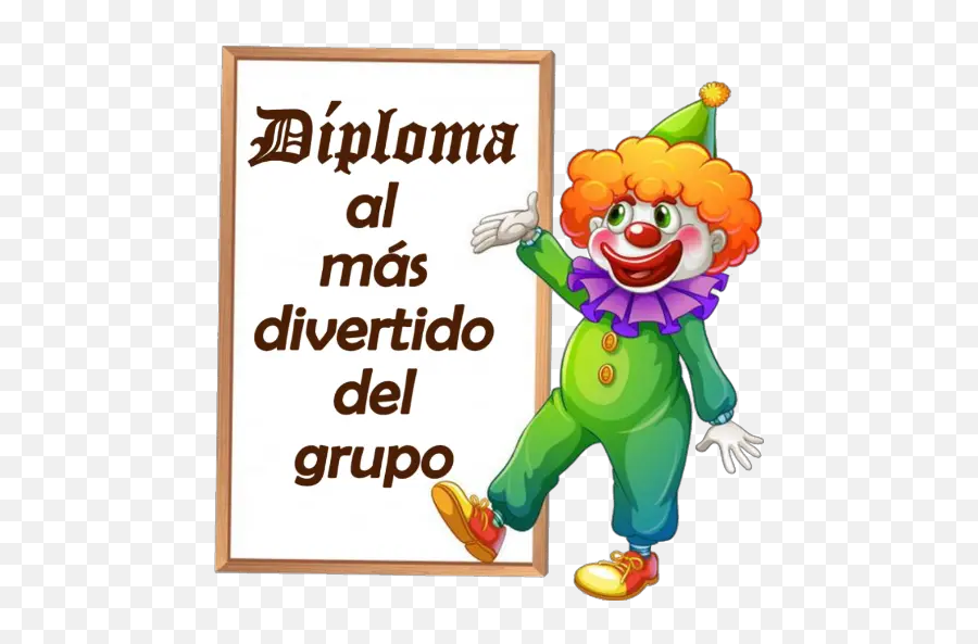 Payasos Stickers For Whatsapp - Clown Holding Circus Sign Emoji,Emojis De Payasos