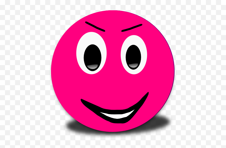 Evil Smiley Pink Emoticon Clipart I2clipart - Royalty Free Happy Emoji,Evil Emoticon
