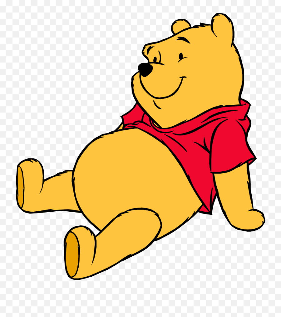 Winnie The Pooh On A Black Background Free Image Download - Disney Clipart Emoji,Winnie The Pooh Characters Represent Emotions