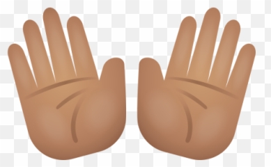 Open Hands Medium Skin Tone Estilo Emoji,Emoji Con Las Manos Arriba