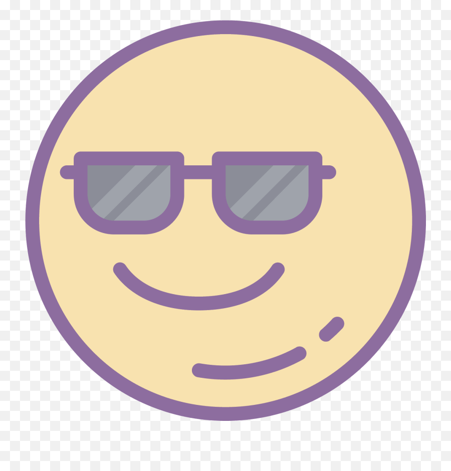 Download This Is A Picture Of A Smiley Face That Is Looking - Wide Grin Emoji,Purple 'cool' Face Emoticon