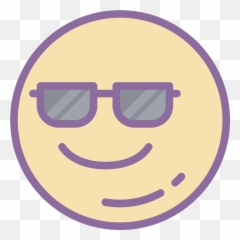 Download This Is A Picture Of A Smiley Face That Is Looking - Wide Grin Emoji,Purple 'cool' Face Emoticon