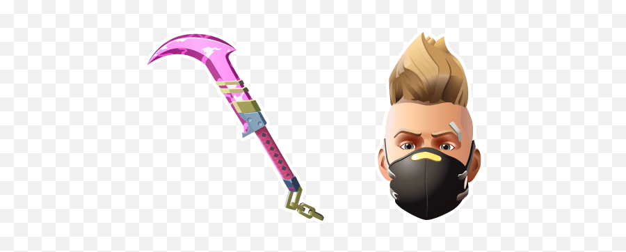 Fortnite Summer Drift Skin Dual Edge Pickaxe Cursor U2013 Custom - Fictional Character Emoji,Fortnight How To Equip Emotions