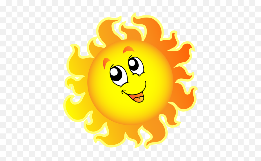 Download Hd Tubes Soleil Sun Clip Art - Cartoon Sun And Clouds Emoji,Painting Emoji