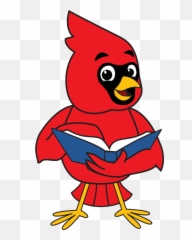 National Reading Month - Mascot Junction Red Emoji,Red Cardinal Bird Emoji