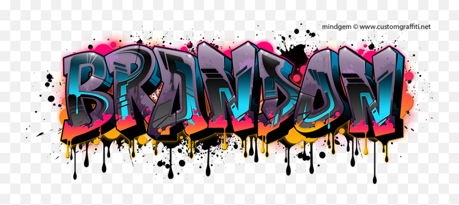 Font Bulky Design Brandon Graffiti Lettering Fonts - Graffiti Design Emoji,Les Zexperts Quelles Emotions