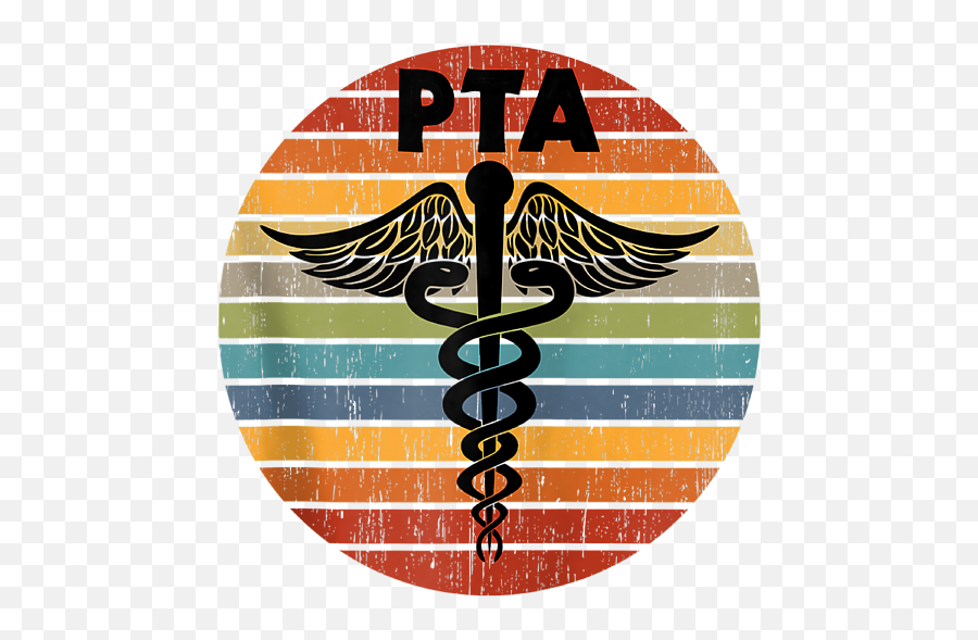 Pta Physical Therapy Assistant Gifts Medical Caduceus Retro - Philippine National Oil Company Logo Emoji,Caduceus Emoji For Instagram