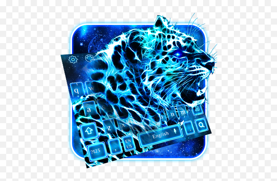 Neon Cheetah Keyboard - Panthera Emoji,Cheetah Emojis