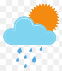 Rainy Showery Rain Cloud Sun Weather Free Icon Of Weather Emoji,Raining Love Emoticons