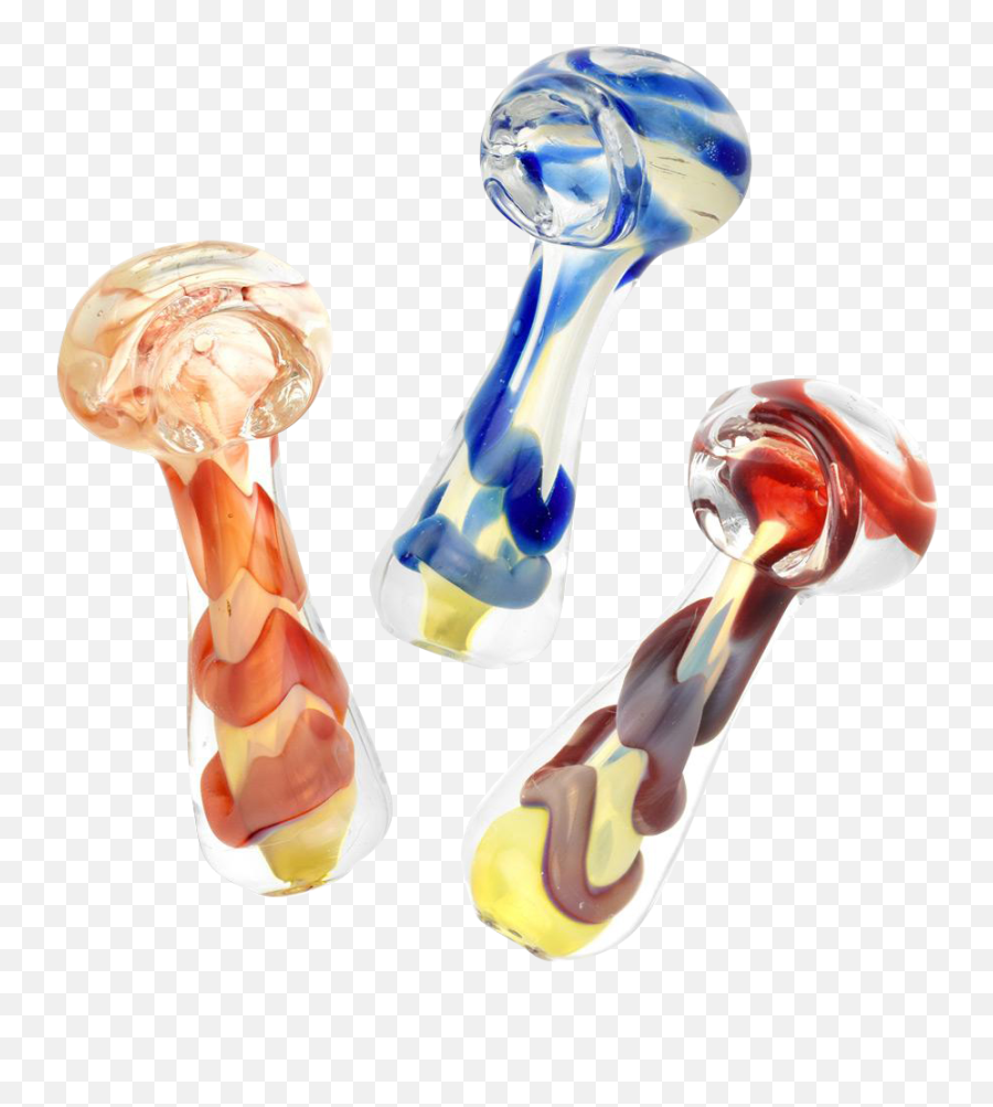 Fumed Jumbo Swirl Spoon Pipe Emoji,Emoji Color Swirls