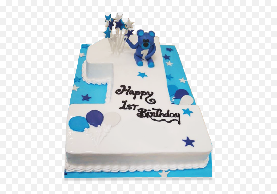 1st Birthday Cake - Birthday Cake For 1st Birthday Emoji,Emoji Cakes