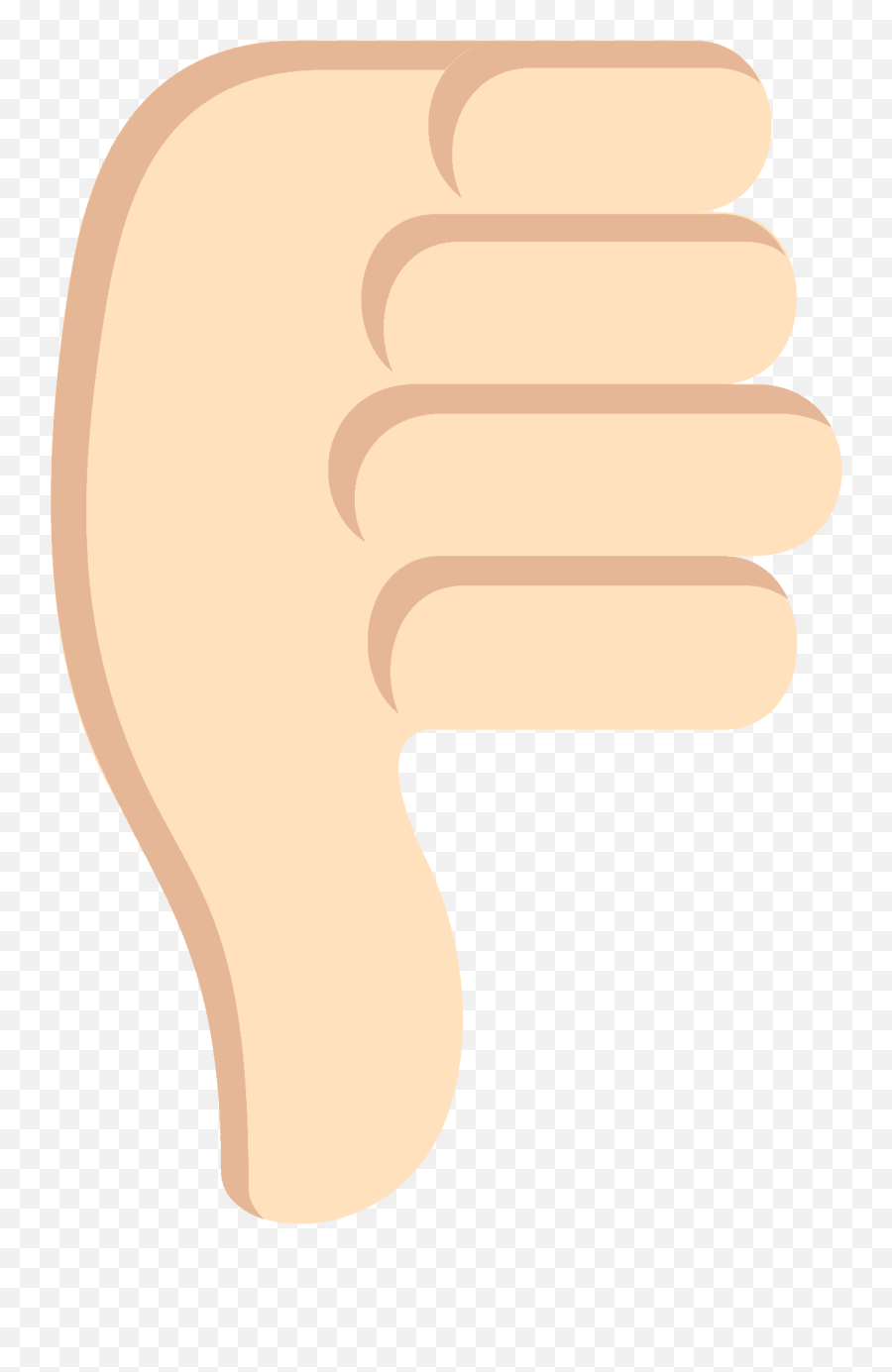 Thumbs Down Light Skin Tone Emoji High Definition Big - Fist,Star Fist Emoji