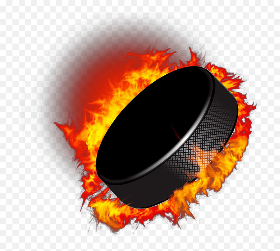 Discover Trending Puck Stickers Picsart - Flaming Hockey Puck Emoji,Hockey Puck Emoji