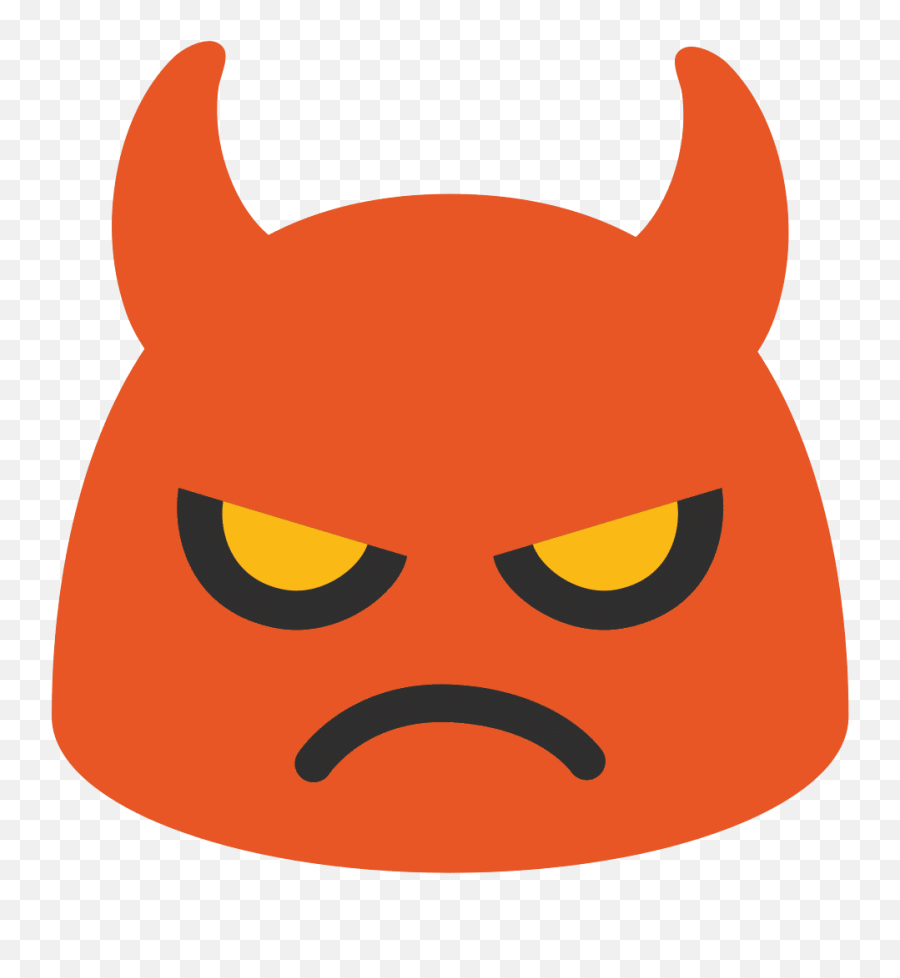 Angry Face With Horns Emoji - Android Devil Emoji,Angry Face Emoji