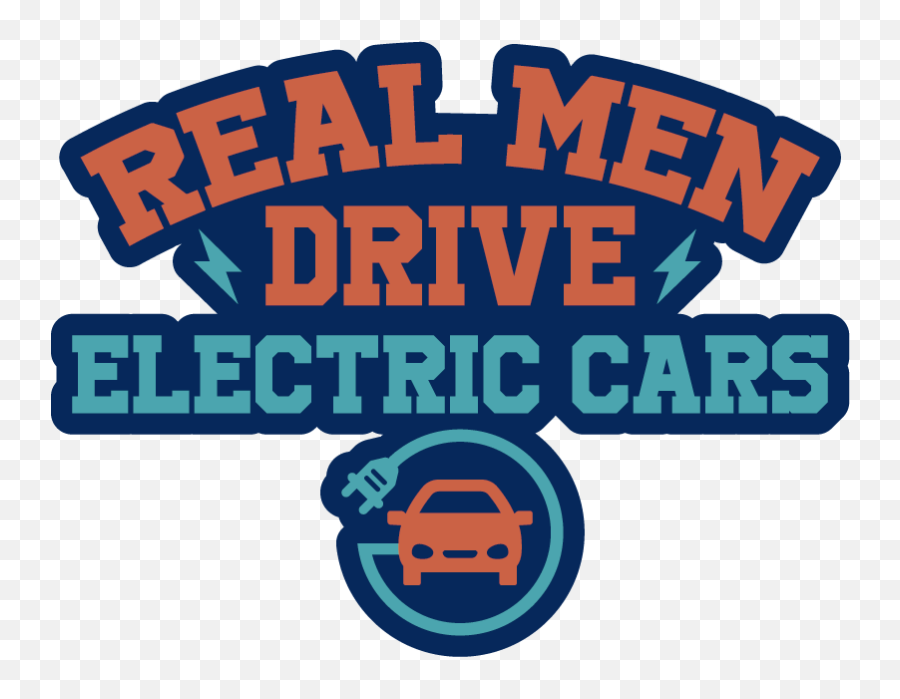 Real Men Drive Electric Cars Car - Language Emoji,Emoji Car Stickers