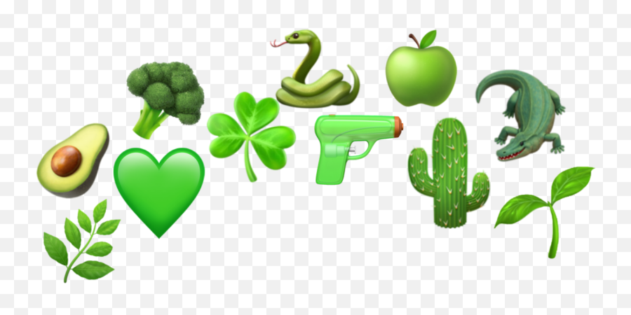 Emoji Emojis Green Sticker - Vertical,All Green Emojis