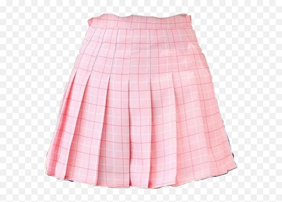 Tennisskirt Pink Plaid Sticker - For Women Emoji,Emoji Tennis Skirt