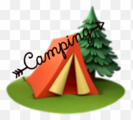 Camp Camping Emoji Mix Sticker - Christmas Day,Pine Emoji
