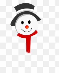 Ftestickers Snowman Snow White Red - Snowman Free Clipart Emoji,Snowman Emoji With Snow