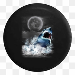 Download Great White Shark Attack Jaws Teeth Ocean Full Moon Emoji,Shark Emoji