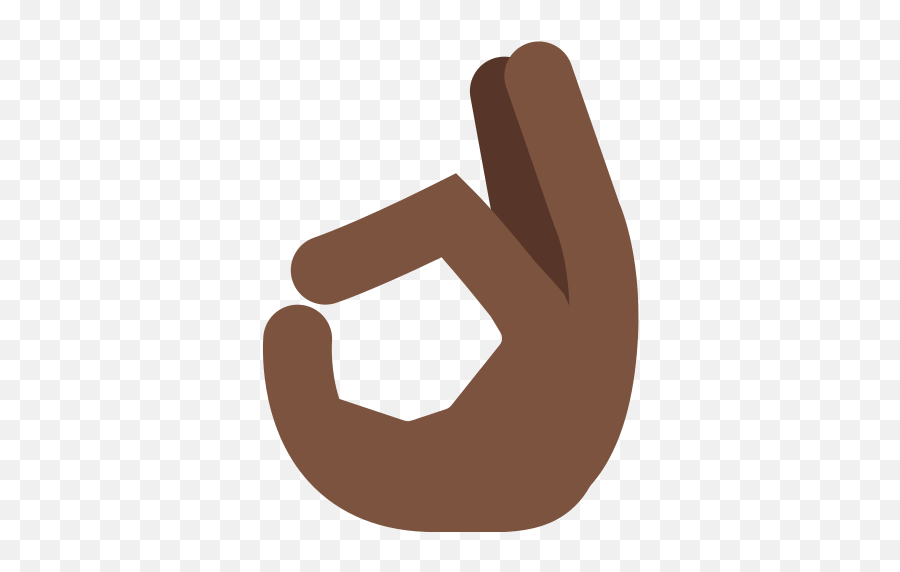 Ok Hand Emoji With Dark Skin Tone Meaning And Pictures - Black Ok Hand Emoji,Hand Emoji