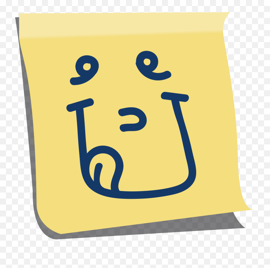 Free Emoji Post It Tounge Png With - Post It Png,Emoji Post