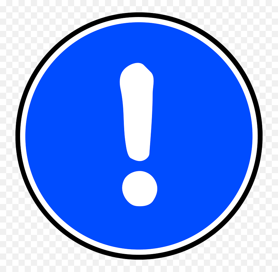 Symbol Attention Exclamation Mark - Obligation Clipart Emoji,Exclamation Point Emotion Worksheet
