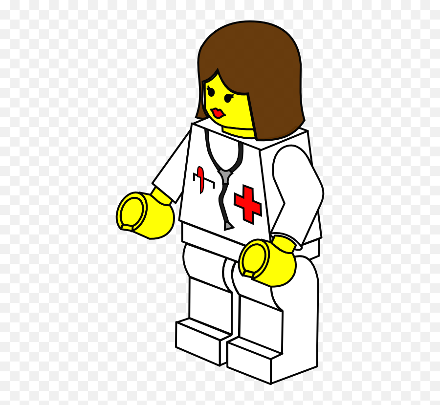 Lego Town Female Doctor Clipart I2clipart - Royalty Free Lego Doctor Coloring Pages Emoji,Lego Emoticons Copy And Paste