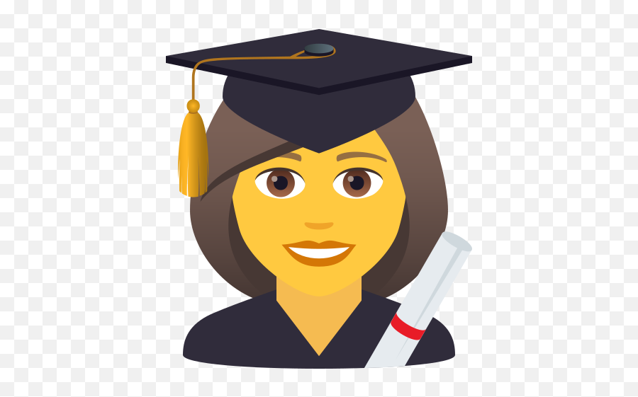 Emoji Female Student To Copy Paste - Animated Raise Hand Gif,Graduation Emoji