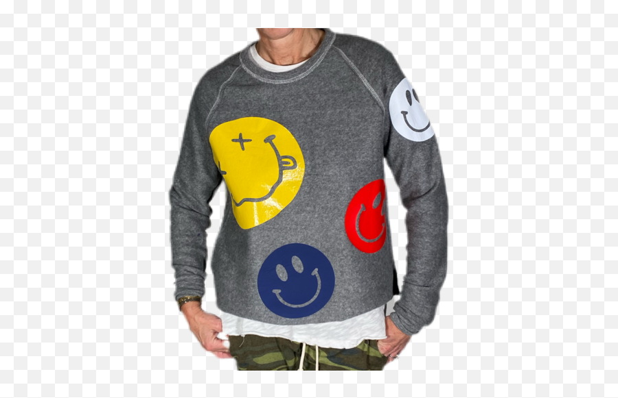 Hipchik Obsessed With Happy Silver Crystal Smiley Black Blazer - Long Sleeve Emoji,Putting On A Sweater Emoticon