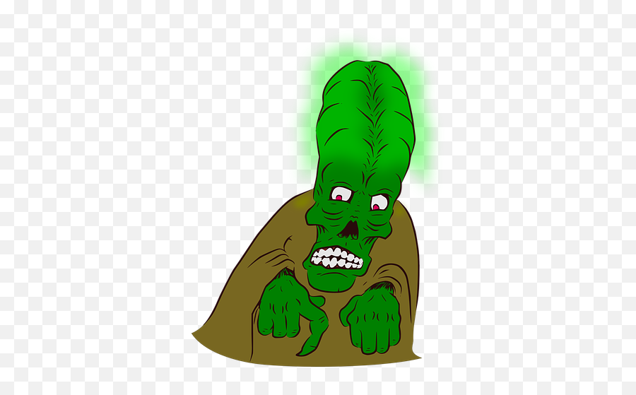 50 Free Green Head U0026 Head Vectors - Glowing Green Monster Png Emoji,Scared Dinosaur Emoticon