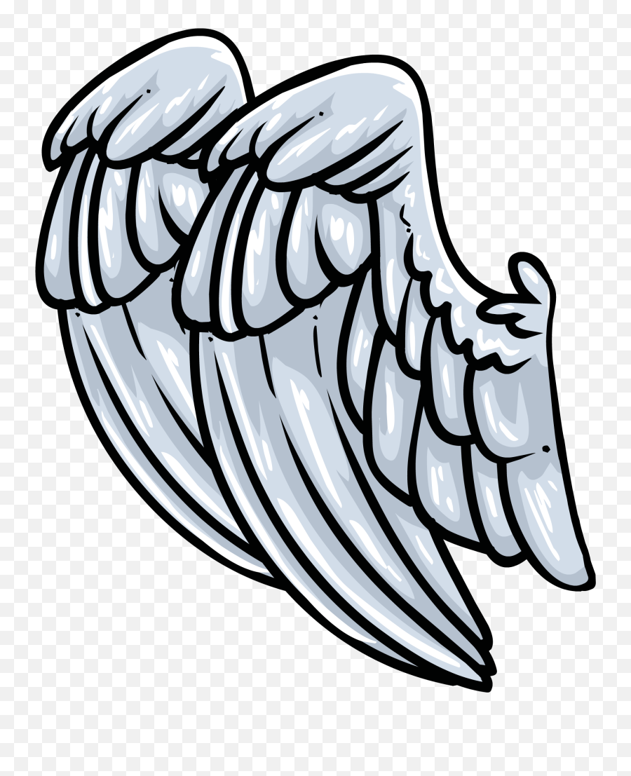 Pegasus Wings Club Penguin Wiki Fandom - Easy Angel Wings Side View Drawing Emoji,Emojis De Caballos