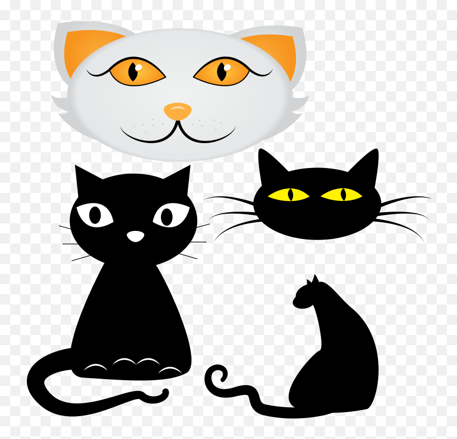Free Cute Cat Cartoon Pictures Download Free Cute Cat - Dibujo Gato Halloween Infantil Emoji,Meancat Emojis