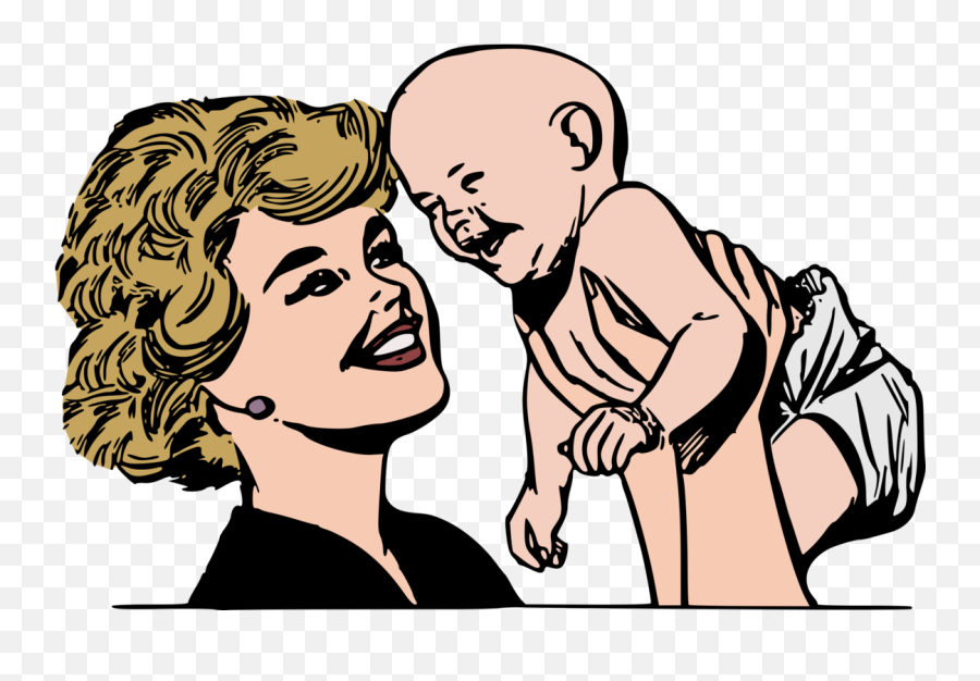Emotion Art Communication Png Clipart - Mom And Baby Retro Emoji,Girl Child No Emotion
