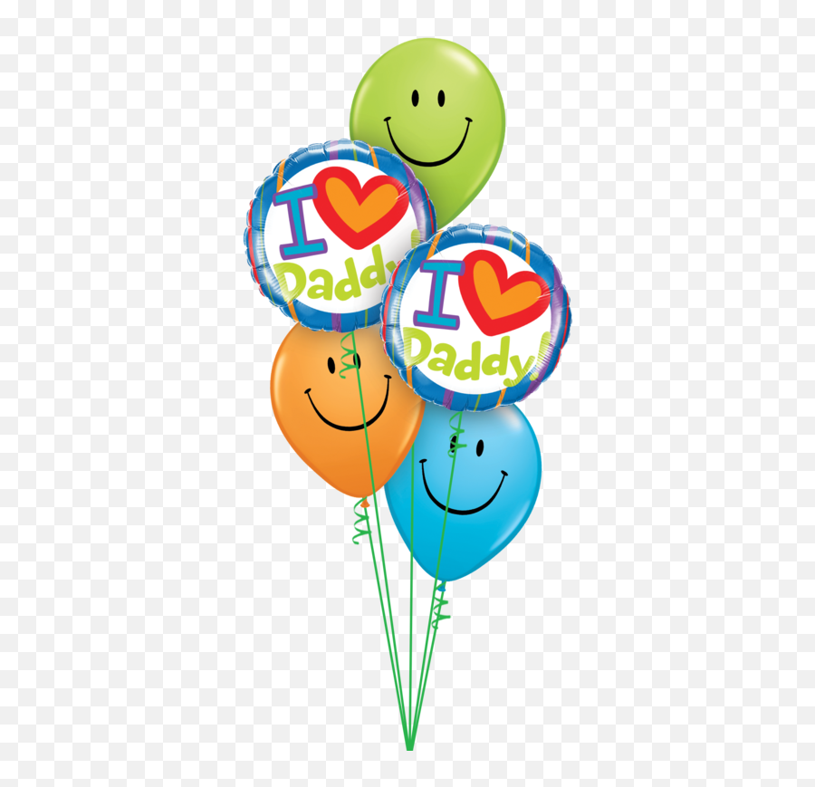 Fathers Day Inflated Balloons - Balloons Thanks Dad Emoji,Fathers Day Emoticon
