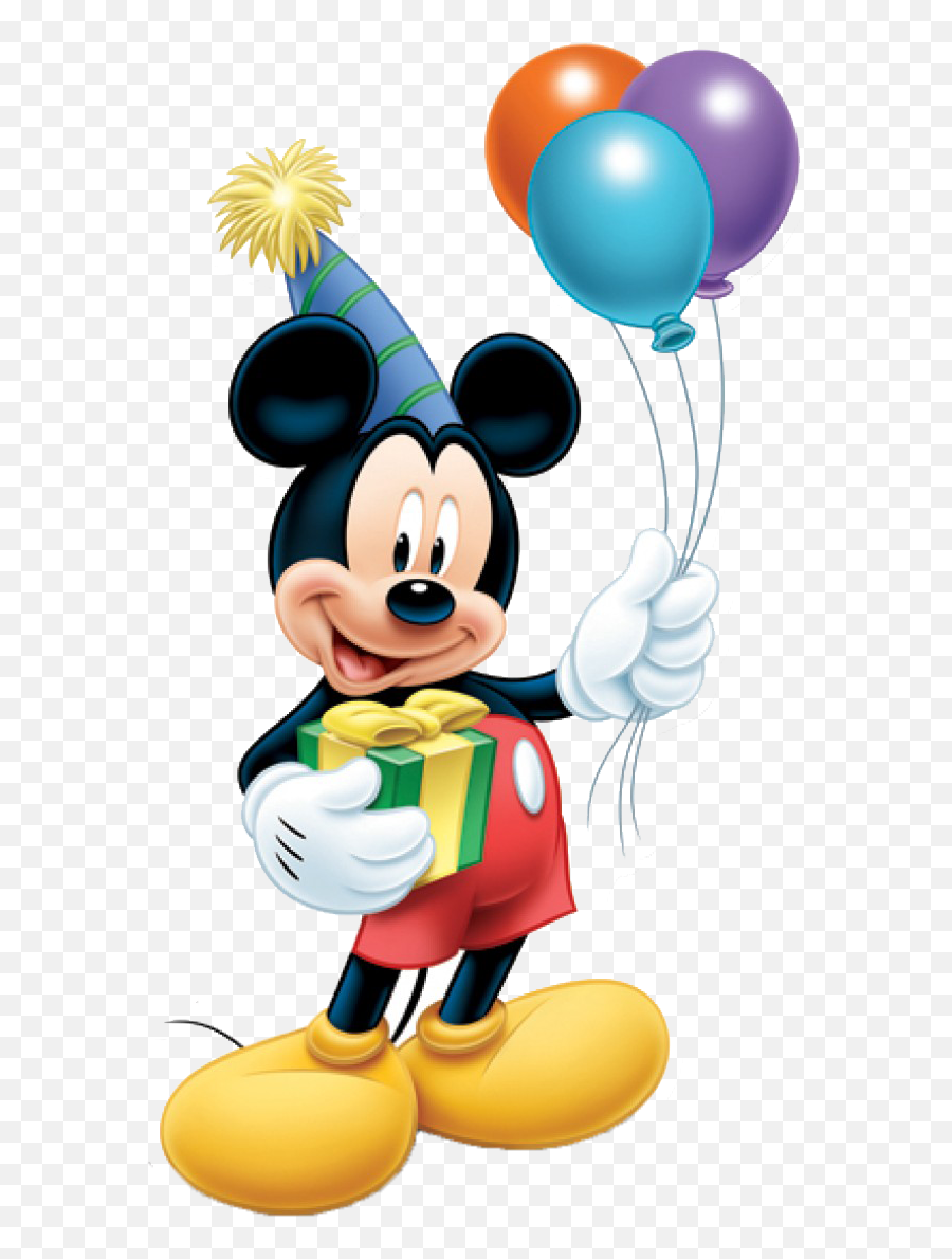 Download Mickey Balloon Minnie Birthday - Mickey Mouse With Balloons Emoji,Mickey Mouse Birthday Emoticon