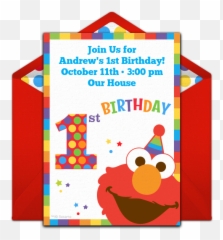 Carnival Themed Birthday Party - Elmo Invitations 1st Birthday Emoji,Emojis Ideas Sleepover