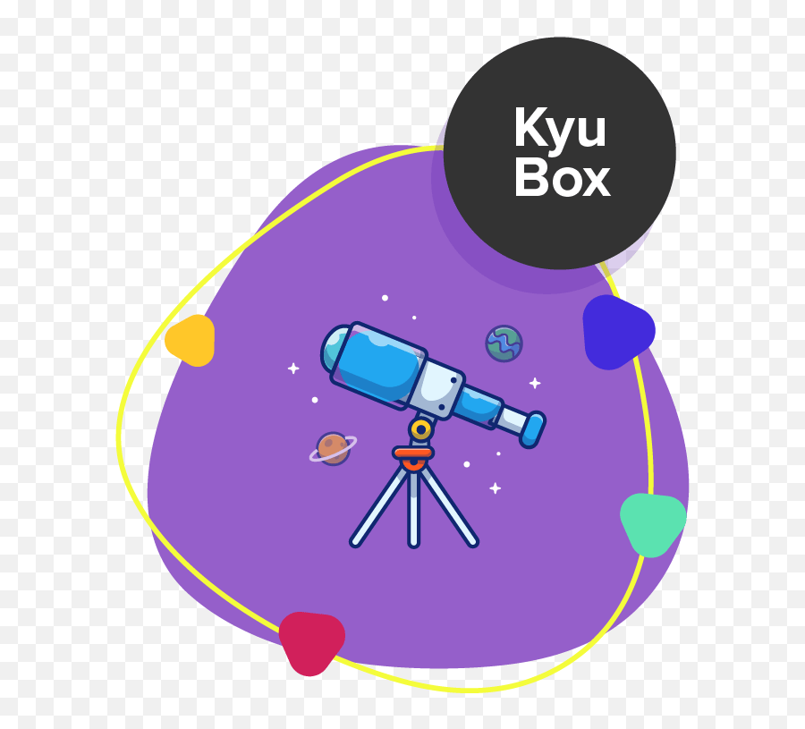 Math Science Concept - Optical Telescope Emoji,Kyubox Box Emoticon