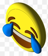 Crying Face Emoji 3d Cad Model Library Grabcad - Happy,Real Life Emoticon Tears
