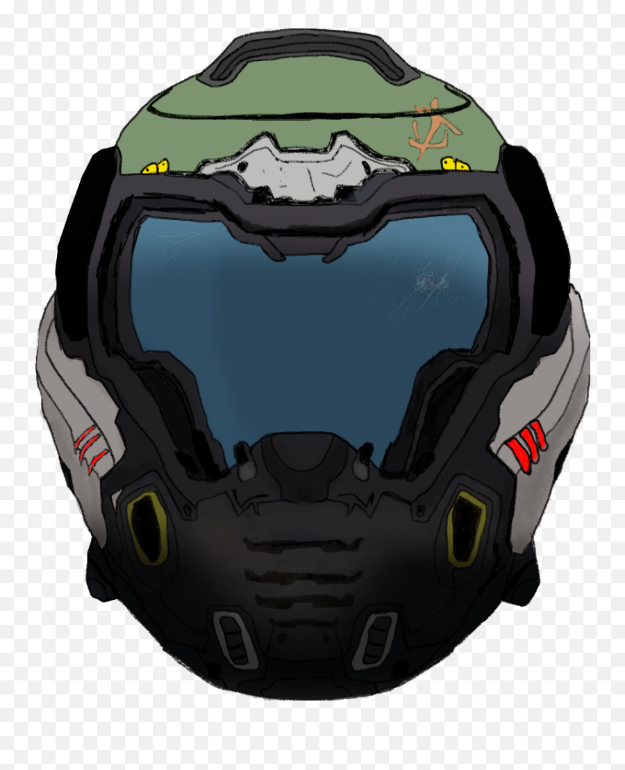 Doom Slayer Helmet Png Download Image - Bicycle Helmet Emoji,Doom Slayer Emoji Png