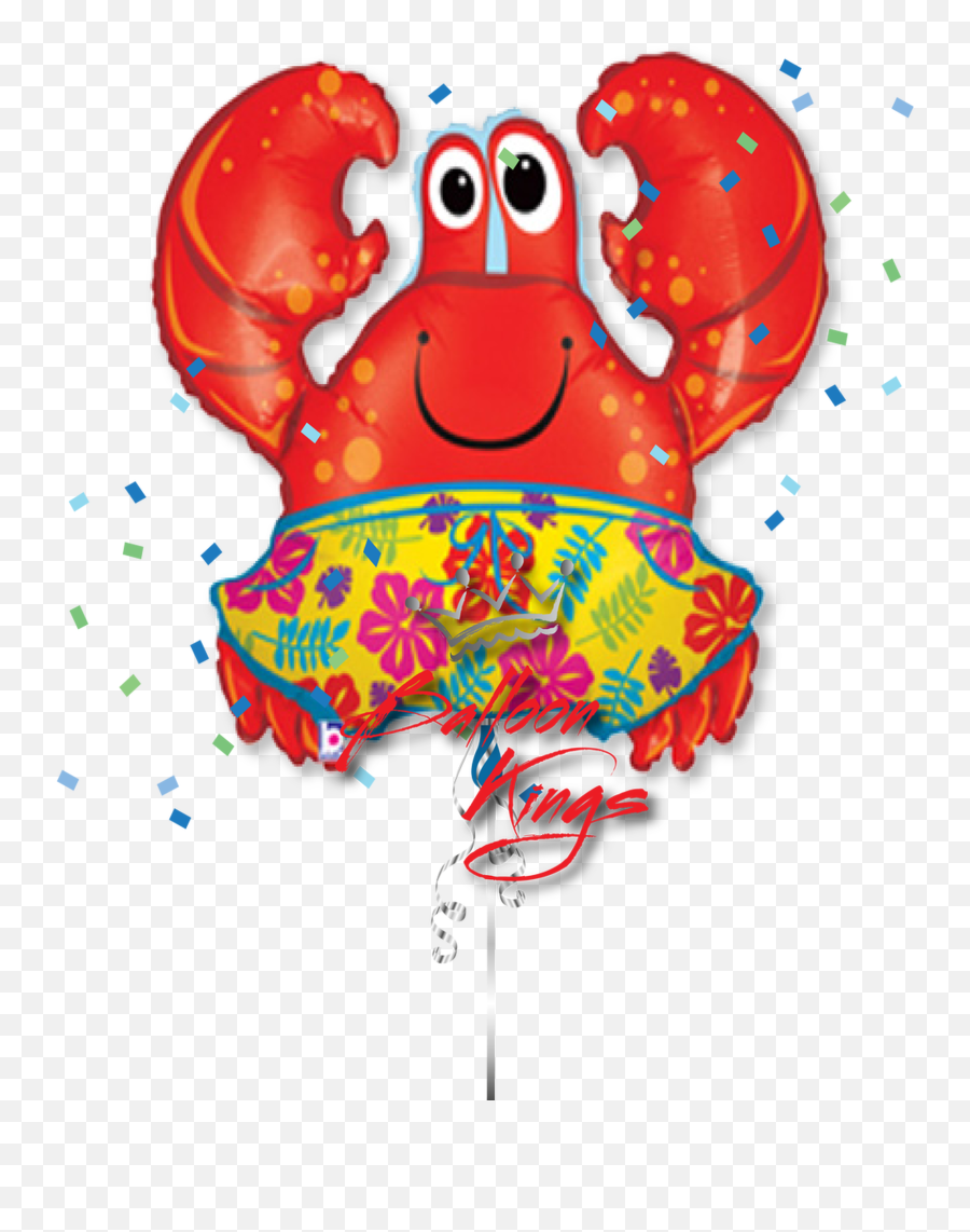 Beach Crab - Balloon Emoji,Crab Emoji For Email Subject Line