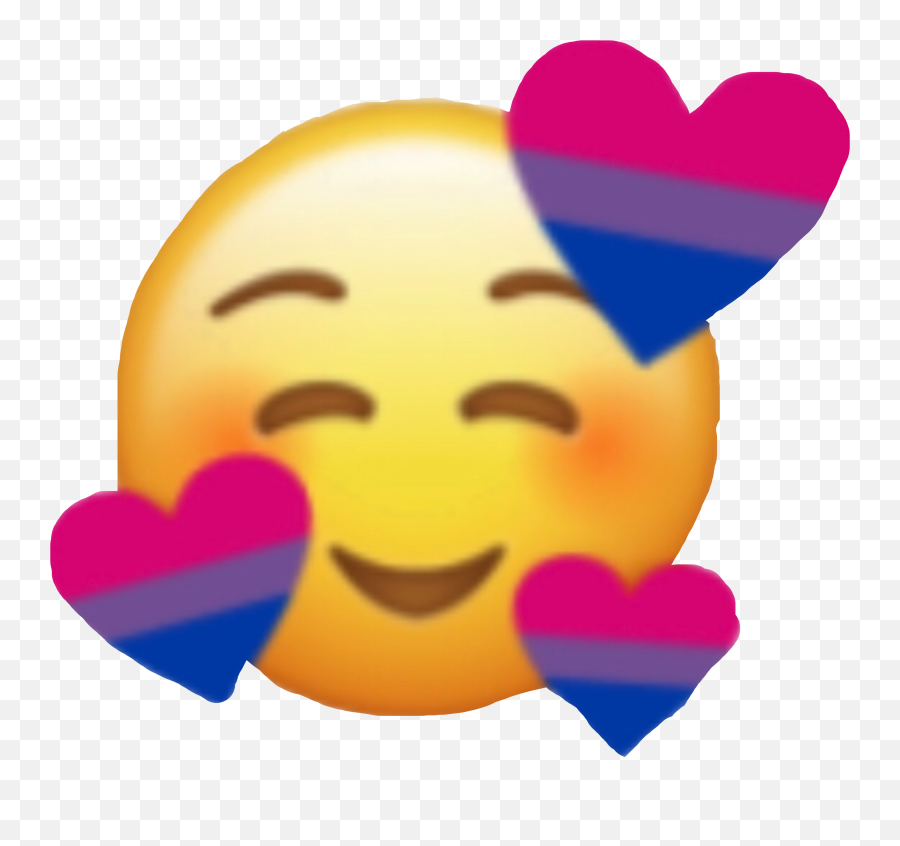 Bi Biemoji Emojibi Sticker By - Join My Edit Contest Happy,Bisexual Emoticon